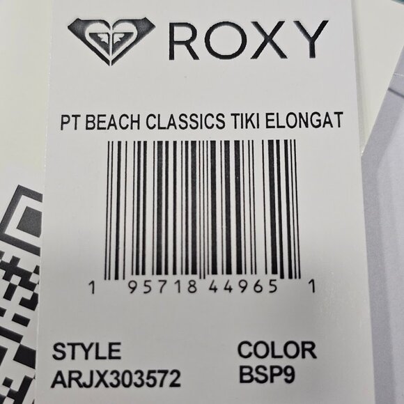 Roxy Mood Indigo Seaside Tropics Beach Classics Elongated Triangle Bikini Top - Picture 7 of 8